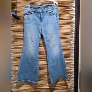 Torrid Light Perfect Super Flare Super Stretch Blue Boot Cut Jeans Size 14R